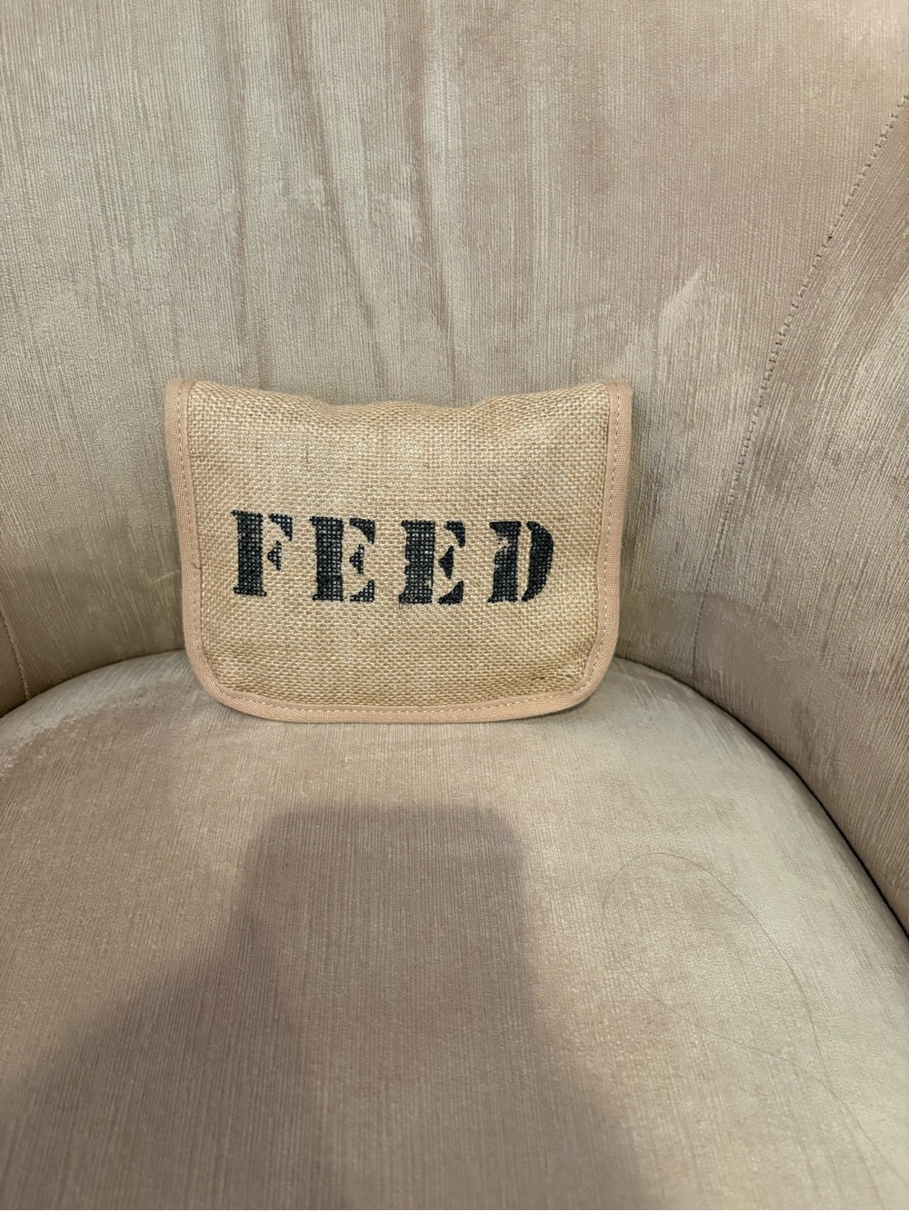 FEED | Packable Zip Versatile Everyday Packable Tote Folding Canvas Burlap | 25